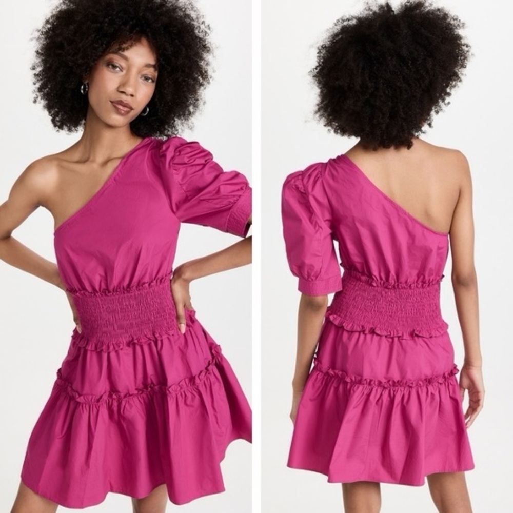 En Saison Celia Pink One-Shoulder Dress